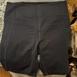 Girlfriend Collective Navy Bike Shorts